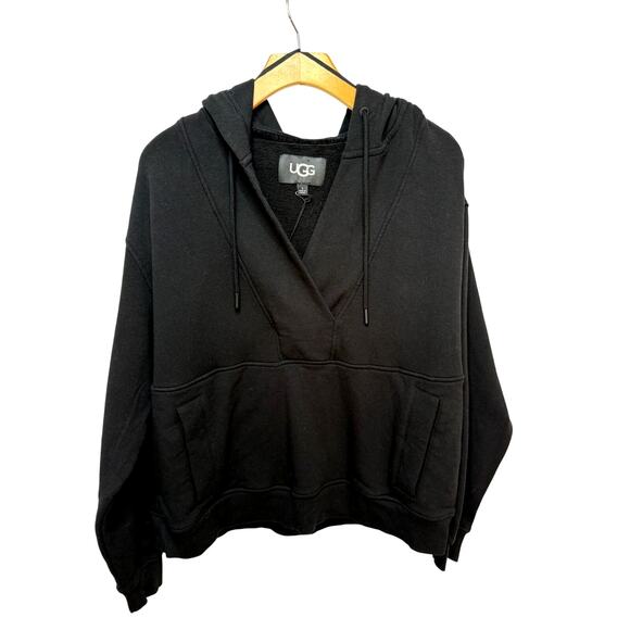 NWT UGG Adryann Hoodie Sweater – Black – Size S (Oversized Fit) – Retail $138 - Picture 3 of 8